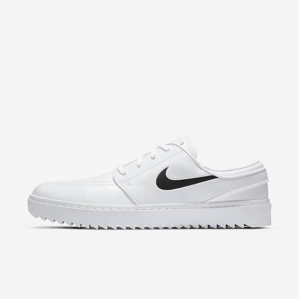 Chaussure De Golf Nike Janoski G Blanche 8465-702 White/Black Homme | QHX-16680337